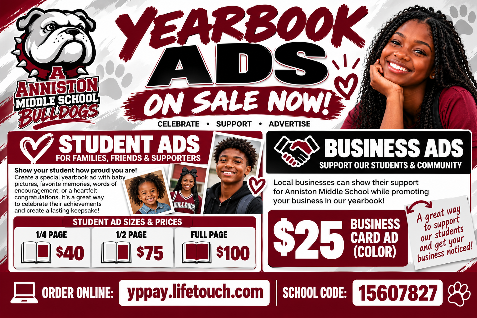Flyer about Student Ads and Prices
